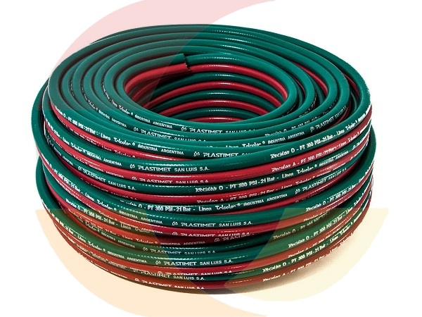 RECYLON OA 20  6-8 x 50 VERDE - ROJO X 50 MTS PLASTIMET     